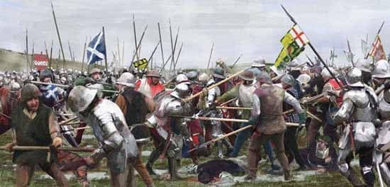 In the Battle of Flodden almost every noble family in Scotland lost at least 1 member